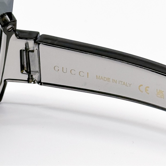 NEW GG1631S 013 GUCCI GREY SHIELD UNISEX SUNGLASSES GG 1631S 013 GUCCI EYEWEAR - Picture 12 of 12